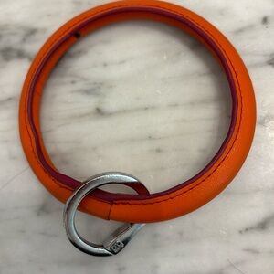 Key Ring in luxury inspired orange color.